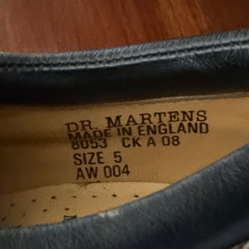 Vintage Dr. Martens Leather Oxford Shoes 8053 Model ~ 5UK, 7W, 6M - Picture 10 of 12